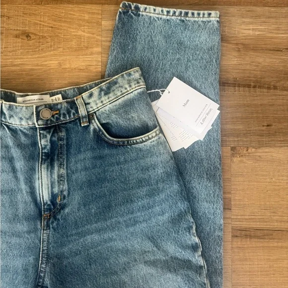 NWT & Other Stories Mom Jean Denim High Waist Size 26 Stockholm $85 - Picture 6 of 7